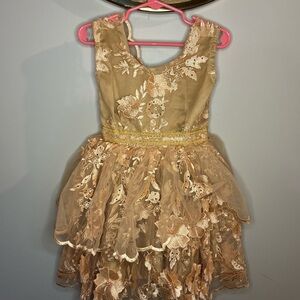 Elegant Kids Dress with Floral Lace